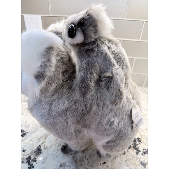 VTG 2004 Realistic HANSA  Koala Plush Toy With Baby Nos Safari Nursery Gift Tag - Picture 12 of 16